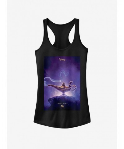 Disney Aladdin 2019 Aladdin Live Action Poster Girls Tank $7.97 Tanks