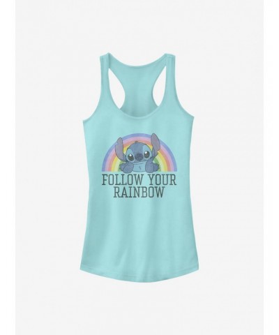 Disney Lilo & Stitch Rainbow Girls Tank $7.47 Tanks