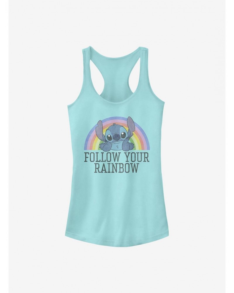 Disney Lilo & Stitch Rainbow Girls Tank $7.47 Tanks