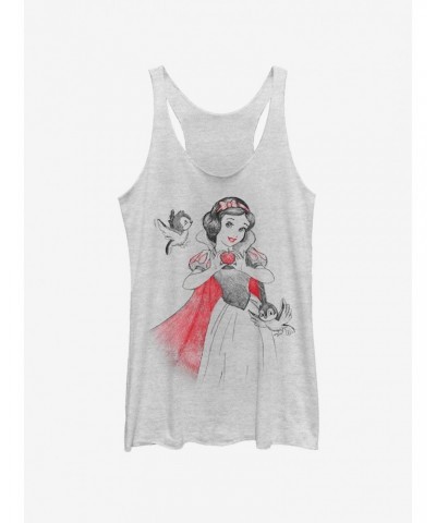 Disney Snow White Snow Sketch Vignette Girls Tank $12.95 Tanks