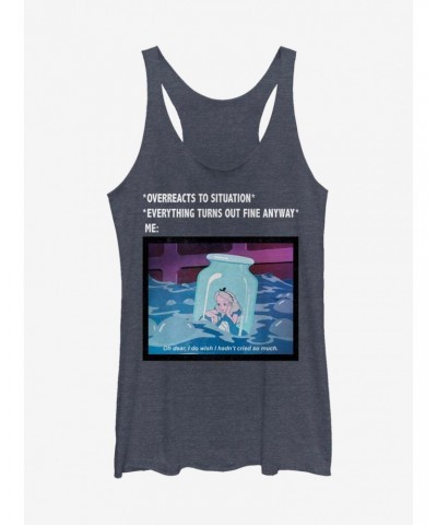 Disney Alice In Wonderland Anxiety Meme Girls Tank $9.07 Tanks