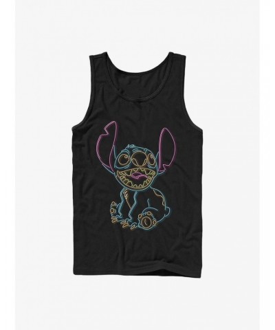 Disney Lilo & Stitch Neon Stitch Tank $7.97 Tanks