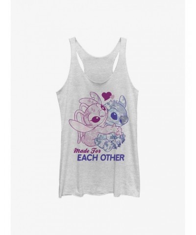 Disney Lilo & Stitch Made For Eachother Girls Tank $10.36 Tanks