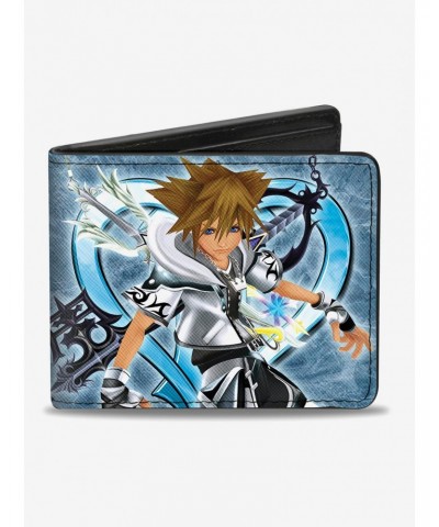 Disney Kingdom Hearts II Final Form Sora Pose Logo Keyblades Bi-Fold Wallet $9.26 Wallets