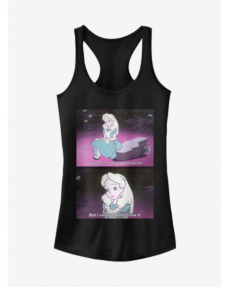 Disney Alice In Wonderland Advice Meme Girls Tank $12.45 Tanks