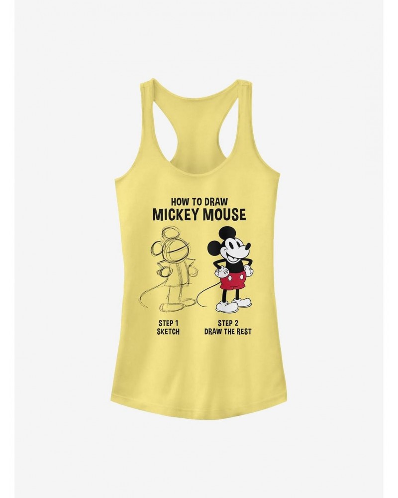 Disney Mickey Mouse Mickey Drawing Girls Tank $11.95 Tanks