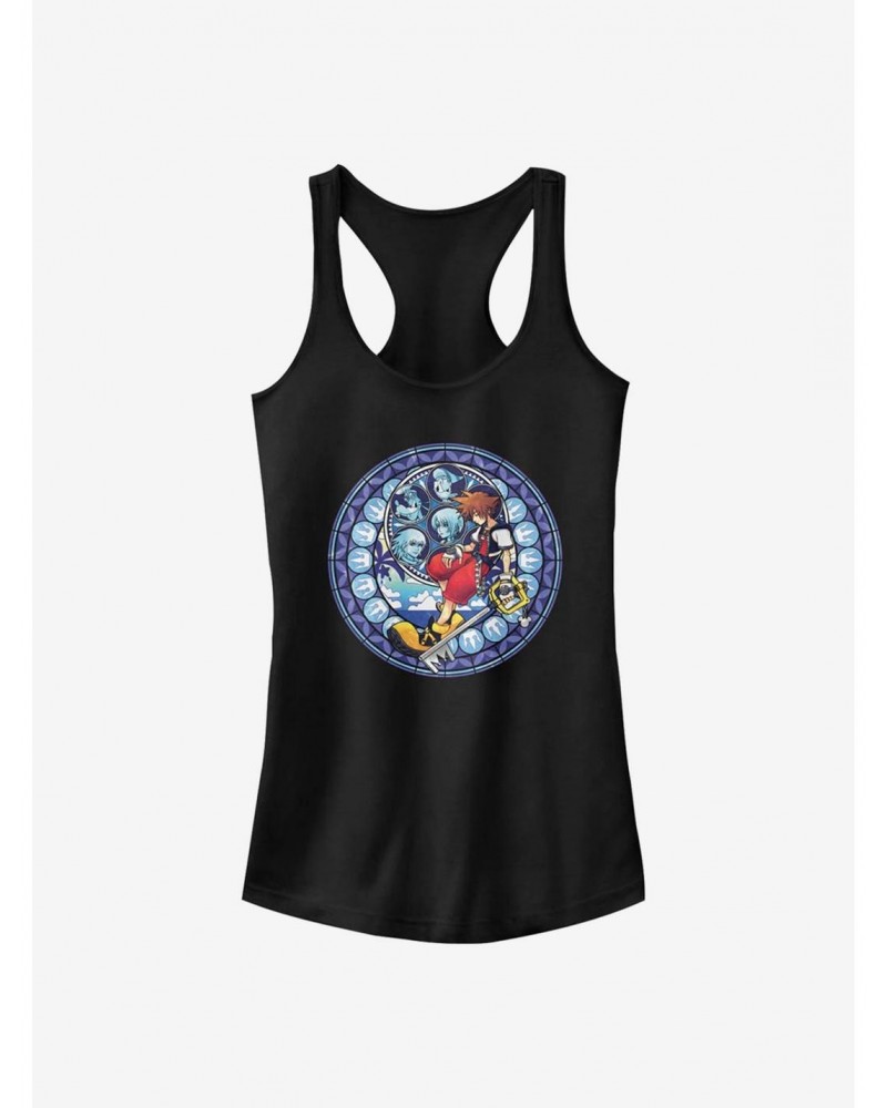 Disney Kingdom Hearts Stained Glass Sora Girls Tank $12.20 Tanks