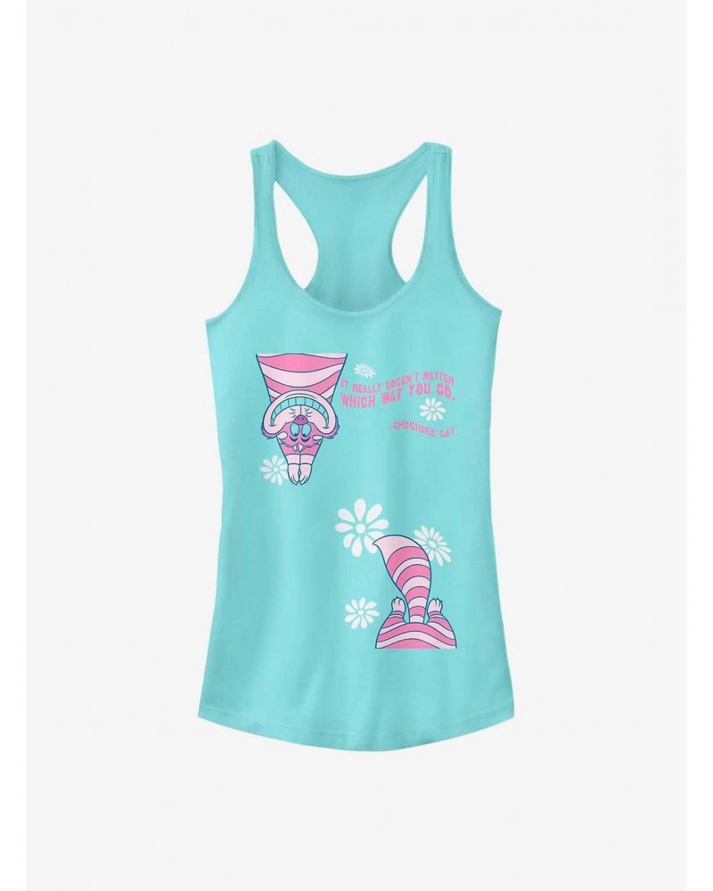 Disney Alice In Wonderland Cheshire Split Girls Tank $10.46 Tanks