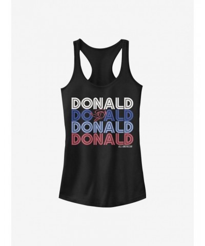 Disney Donald Duck Retro Stack Donald Girls Tank $9.96 Tanks