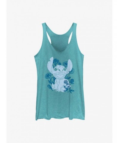 Disney Lilo & Stitch Floral Sketch Girls Tank $12.95 Tanks