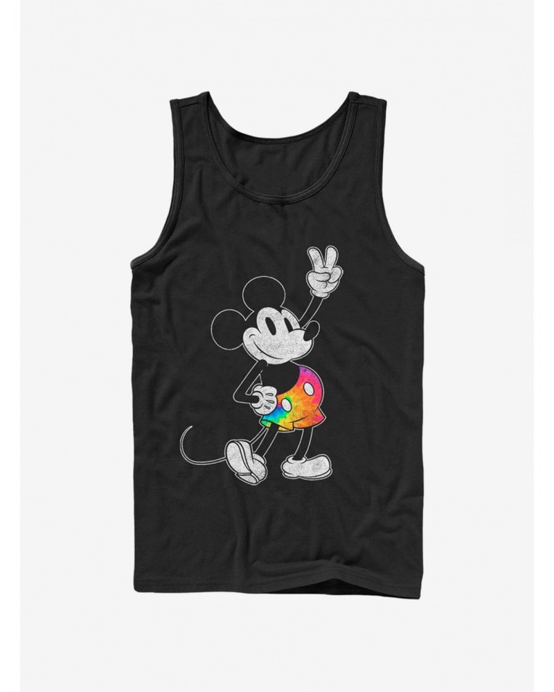 Disney Mickey Mouse Tie Dye Mickey Stroked Tank $10.71 Tanks